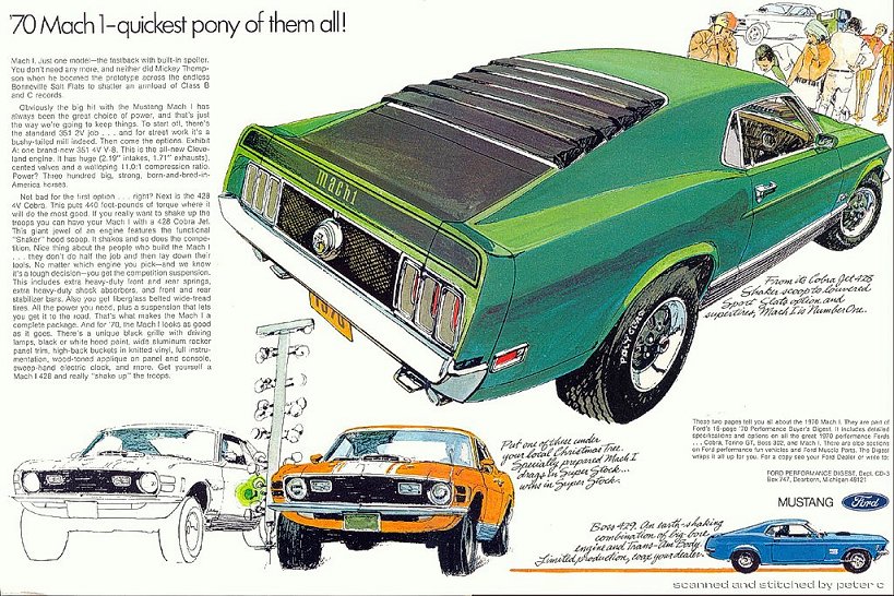 1970 Ford Mustang Advertising